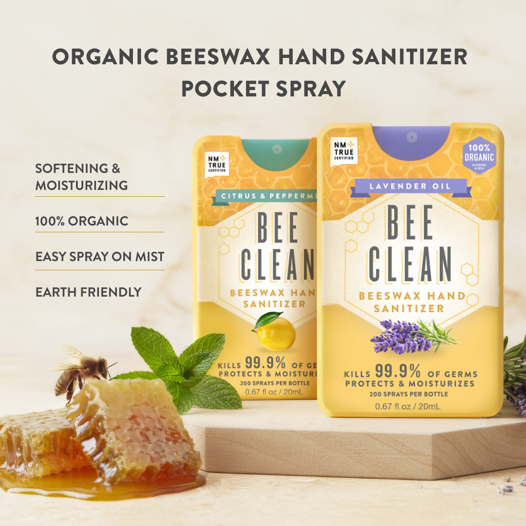 Organic Beeswax Hand Sanitizer - Citrus and Peppermint