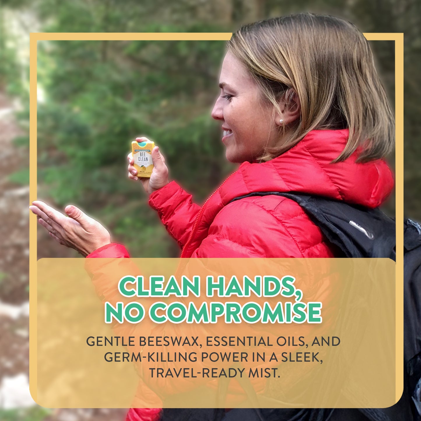 Organic Beeswax Hand Sanitizer - Citrus and Peppermint