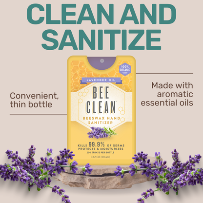 Organic Beeswax Hand Sanitizer - Lavender Oil