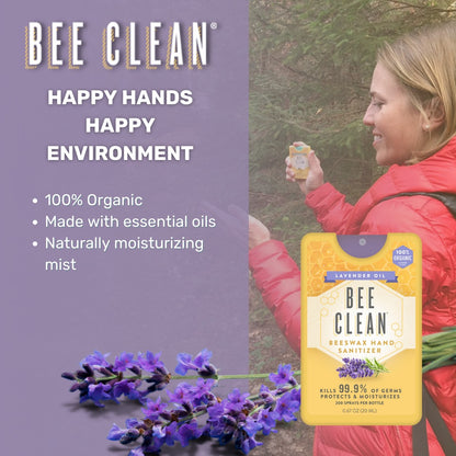 Organic Beeswax Hand Sanitizer - Lavender Oil