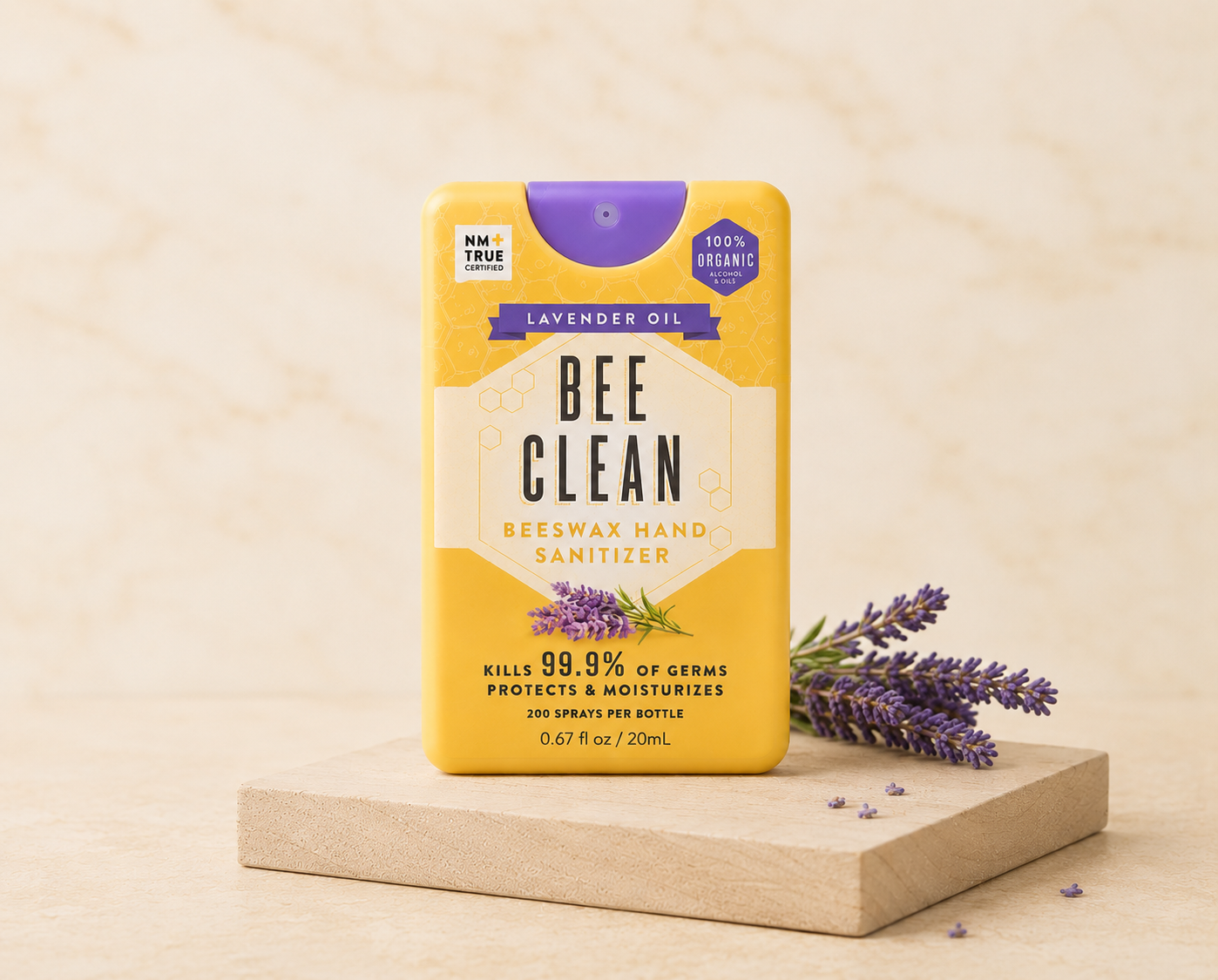 Organic Beeswax Hand Sanitizer - Lavender Oil